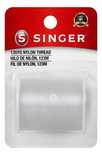 Singer  - Hilo De Nailon Invisible Transparente, 135 Yardas