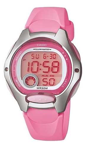 Reloj Casio Lw-200-4b Mujer Lw 200 Mejor Precio Color De La Malla Rosa Color Del Bisel Plateado Color Del Fondo Rosa