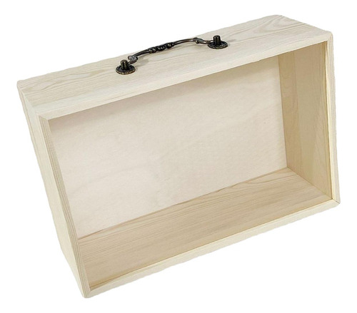 Caja De Almacenamiento Portátil, Caja De Polvo De Madera L