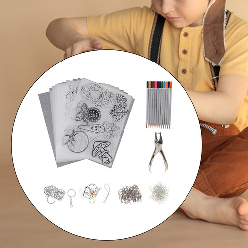 13 Hojas Termorretráctiles Con Llaveros, Accesorios Para