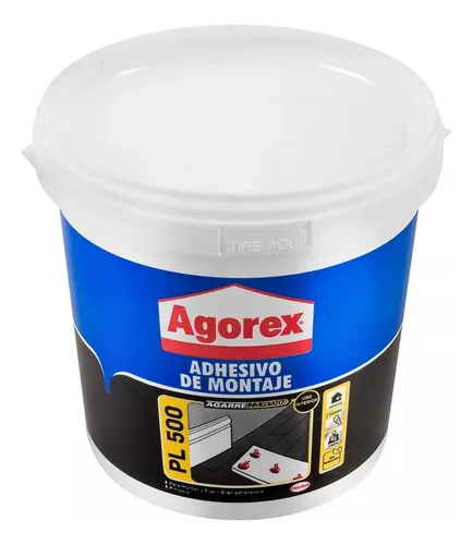 Pegamento Adhesivo De Montaje Pl500 Agorex 3,8 Kg