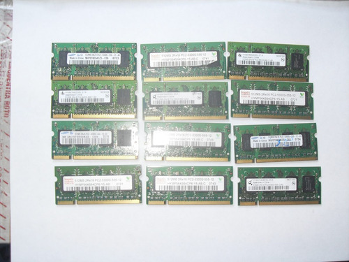 Memorias Samsung Hynix Ddr 2 De 512mgz Pc2 5300s - 4200s