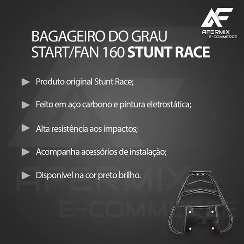 Bagageiro Do Grau Fan 160 Start 160 Stunt Race Reforçado