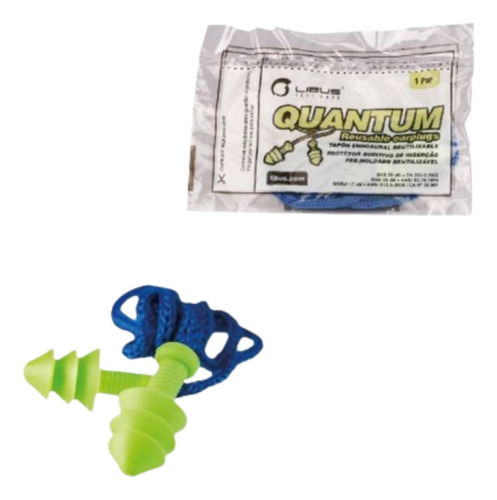 Kit 100 Protetor Auricular Segurança Ouvido Tipo Plug 14db