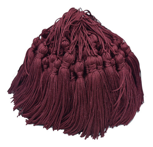 Franjas De Seda Tassel Pinjentes 100 Unidades Cor Marsala