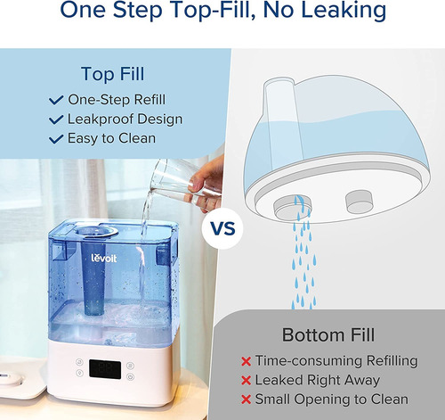 Humidificador Levoit Classic 300s Automático, 6 L, Azul