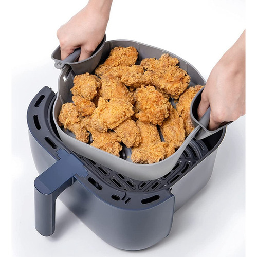 Forros Cuadrados De Silicona Para Freidora Air Fryer, 3 Unid