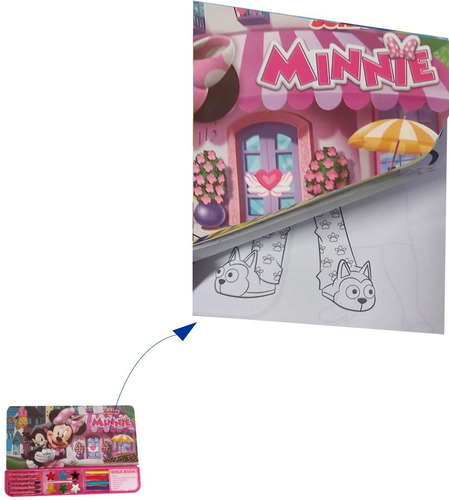 Livro Infantil Atividades Com Kits Colorir Minnie