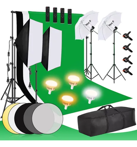comprar Kit De Iluminación Softbox Fotografia De Estudio Con Soporte