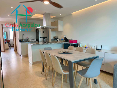 Cad Península Loft 104. En Condominio De Playa. Terraza Con Vista Parcial Al Mar