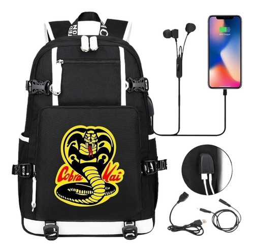 Cobra Kai Anime Mochilas Escolares Para Adolescentes Con