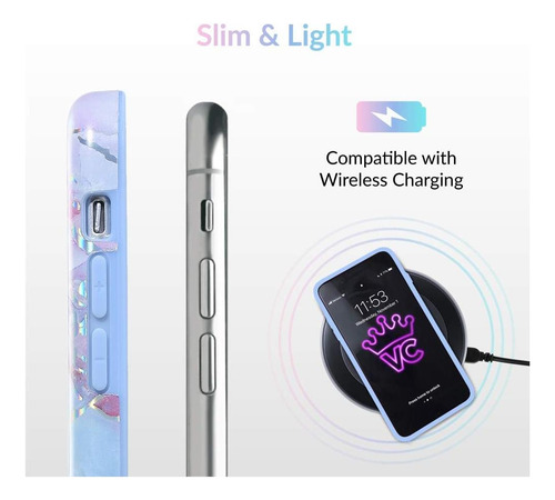 Velvet Caviar Compatible Con Iphone 11 Pro Max Case Marble Y Holopiedra Lunar.