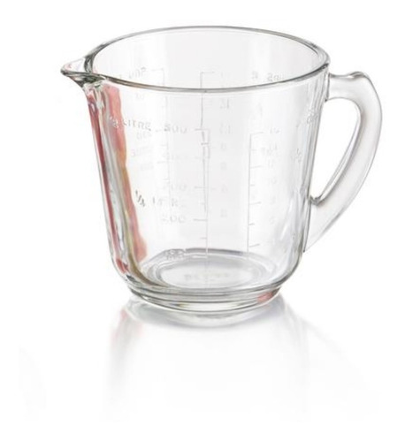 2 Jarra Medidora De Vidrio Taza De 240ml Y 500 Ml Pyr-o-rey