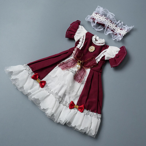 5 Vestido De Princesa Para Muñeca, Haz Tus Propias Rojo