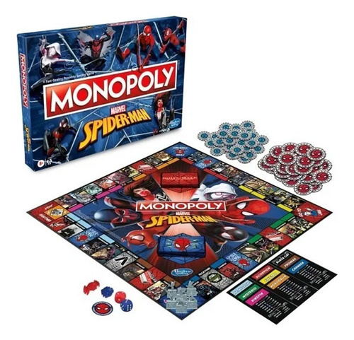 Juegos De Mesa Monopoly Spider Man Marvel Original Hasbro