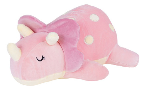 Triceratops Rosa Dinosaurio Ultrasuave Peluche Miniso Kawai