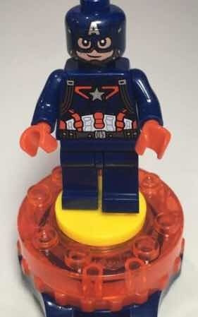 Relógio Lego Capitão América Monta Peças + Capa Tablet 7 Pol