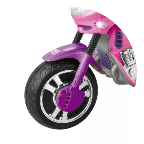 Moto Infantil Fada 6V Rosa/Lilás 1210L - Magic Toys