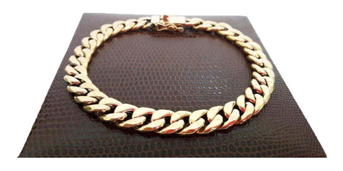 Imagem 3 de 4 de Pulseira Grumet 15 Gramas 9mm 21cm Ouro 18k