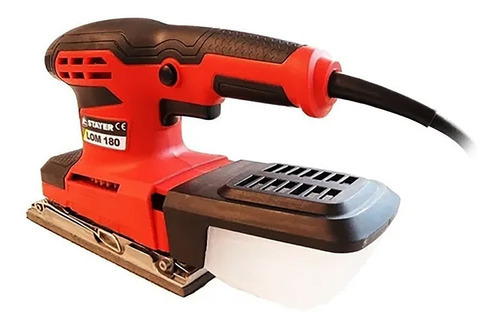 Imagen 2 de 3 de Lijadora Orbital Stayer Lom180 260w Colector De Polvo Color Rojo