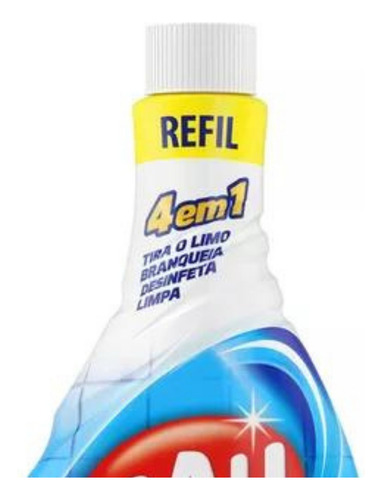 Limpador Multiuso Cloro Ativo 4 Em 1 Refil 500ml Uau