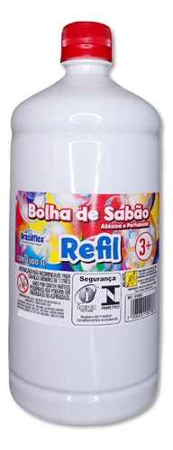 Refil Liquido Bolhas De Sabão Pequena Média Gigante 1 Litro