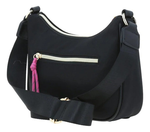 Bolsa Baguette Negro Gorett Mujer Gs24030-3 Diseño De La Tela Liso