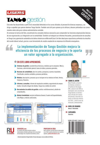 Libro Tango Gestion De Mario Alejandro Proietto