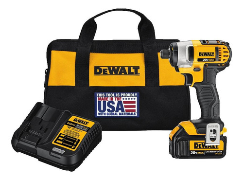 Dewalt Kit Destornillador Impacto 20 V Max* 1 Bateria 4 