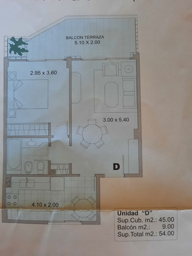 Departamento 2 Ambientes Categoria Monroe Y Libertador