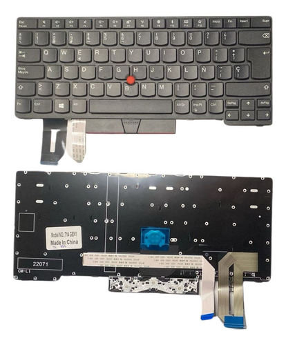 Teclado Para Lenovo Thinkpad E480 T480s L380 L480 T14 Gen1 Negro Español Latinoamérica