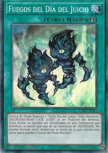 Carta Yugioh Fuegos Del Dia Del Juicio