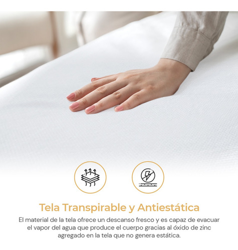 Cubre Colchón King Size 100% Impermeable Ultra Suavidad Botánico Soft Touch