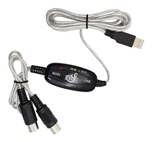 Adaptador Usb A Midi Para Instrumento Nisuta Nsusbmidi