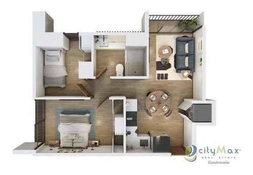 Imagen 5 de 5 de Citymax Vende Apartamento En Zona 13 En Planos - Pva-033-09-20-2