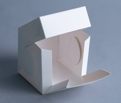 Imagen 1 de 3 de Caja 1 Pieza 10x10x10 Cm (x50 U.) Tortas Mini Porciones Tazas - 045 Bauletto