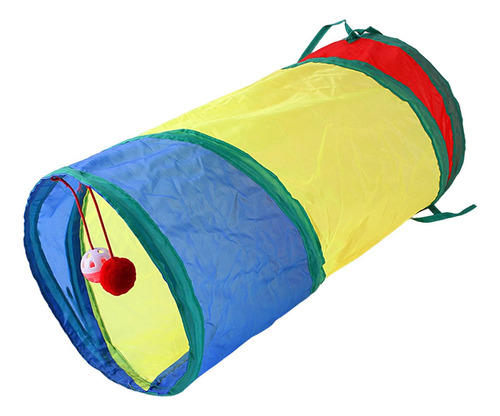 Tubo De TĂșnel Para Gatos Con Tienda De Pelota De Juego,