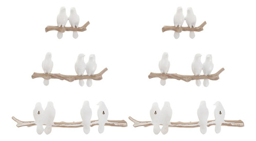 Wall-mount Resin Clothes Cap Hanger Birds Hook Home