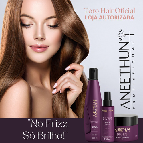 Shampoo Defrizante No Frizz Aneethun 300ml Nf-e