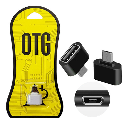 Adaptador Otg Con Entrada Usb Y Micro Usb