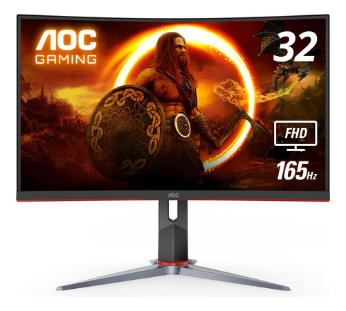 Monitor Para Videojuegos Curvado Sin Marco Fhd 1ms Va Aoc