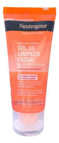 Gel De Limpieza Facial Neutrogena Deep Clean Piel Mixta 60g