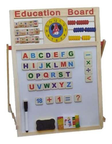 Tablero Didáctico Magnético Y Tiza Aprende Mediante Juego