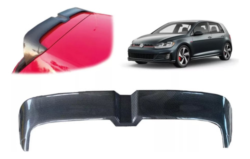 Aleron Spoiler Golf Gti 2015 A 2020 Fibra De Carbono