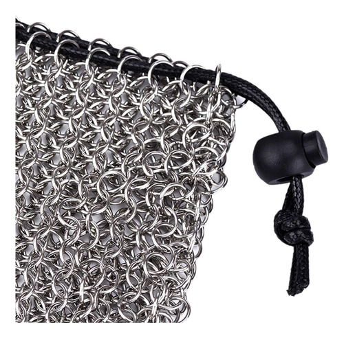 Upgrade Bolsa De Dados Chainmail Aço Inoxidável Grande
