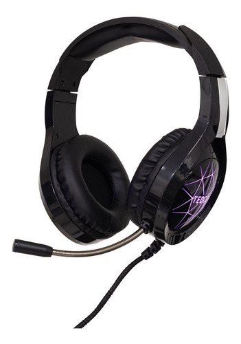 Imagem 6 de 6 de Fone De Ouvido Gamer Preto Com Microfone E Led Tedge