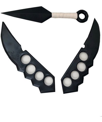 Set Naruto- 1 Kunai / Asuma X2/ Bandana / Shuriken /estrella
