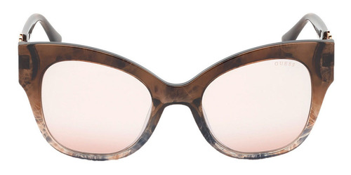 Lentes De Sol Mujer Inyectado Forma Mariposa Gu7596 Guess