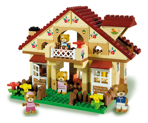 Set De Ositos Bloques Unico Plus 8928 Compatible Lego Duplo