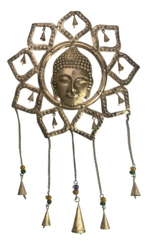 Colgante Buda Campanitas Metal 75cm Aprox Monte Kurama